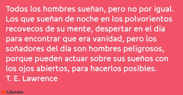 Frases de T. E. Lawrence