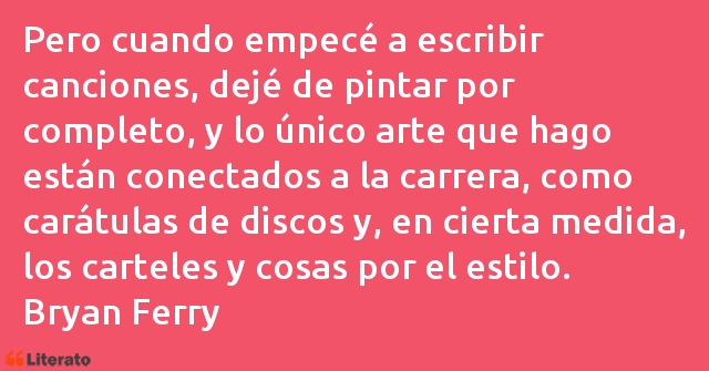 Frases de Bryan Ferry