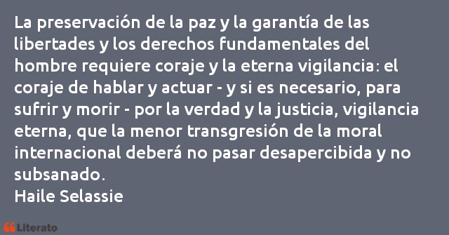 Frases de Haile Selassie