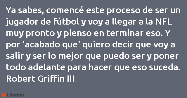 Frases de Robert Griffin III