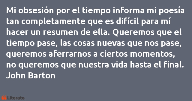 Frases de John Barton