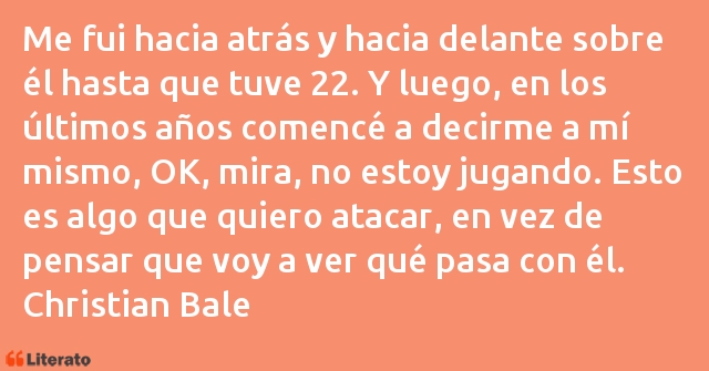 Frases de Christian Bale