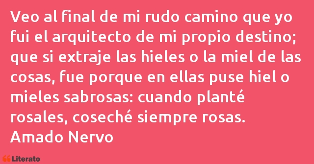 Frases de Amado Nervo