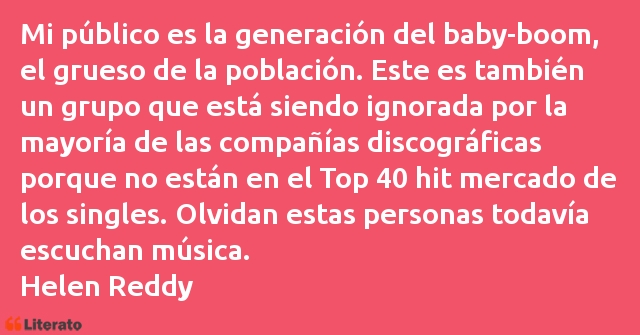 Frases de Helen Reddy