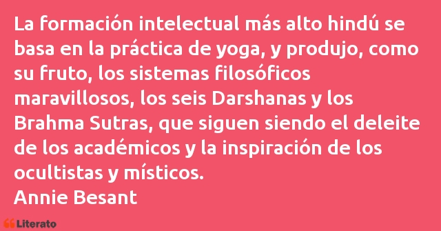 Frases de Annie Besant