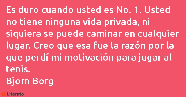 Frases de Bjorn Borg