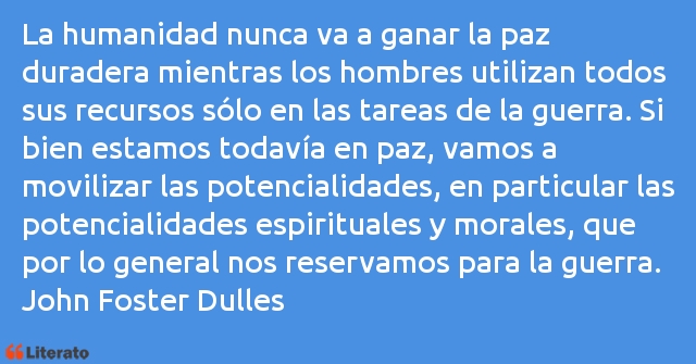 Frases de John Foster Dulles