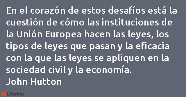 Frases de John Hutton