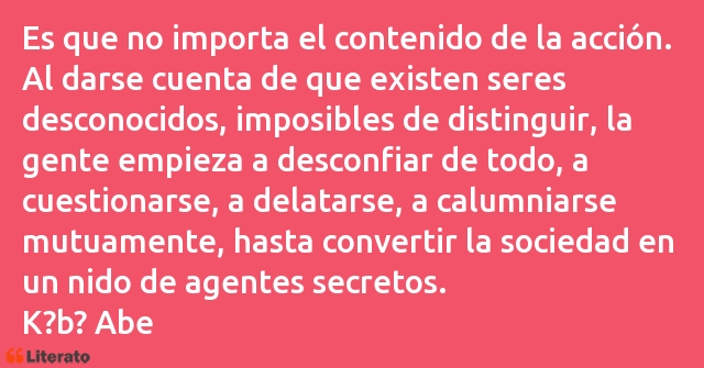 Frases de Kobo Abe