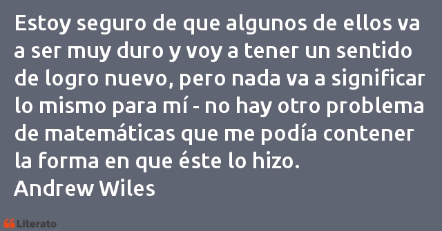 Frases de Andrew Wiles