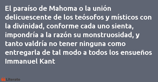 Frases de Immanuel Kant