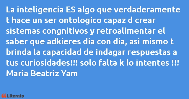 Frases de Maria Beatriz Yam