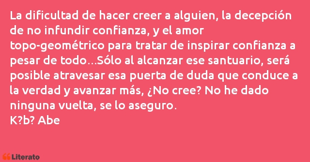 Frases de Kobo Abe