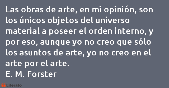 Frases de Edward Morgan Forster