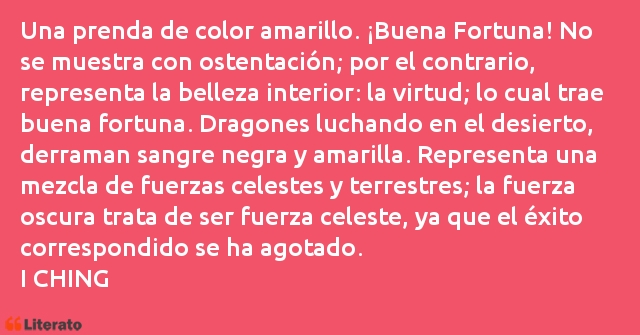 Frases de I CHING