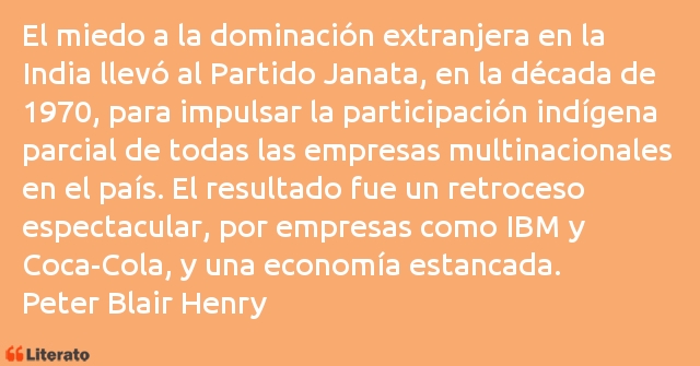 Frases de Peter Blair Henry