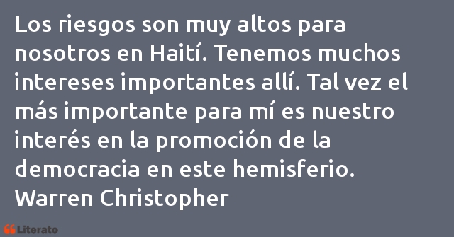 Frases de Warren Christopher