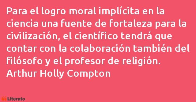 Frases de Arthur Holly Compton