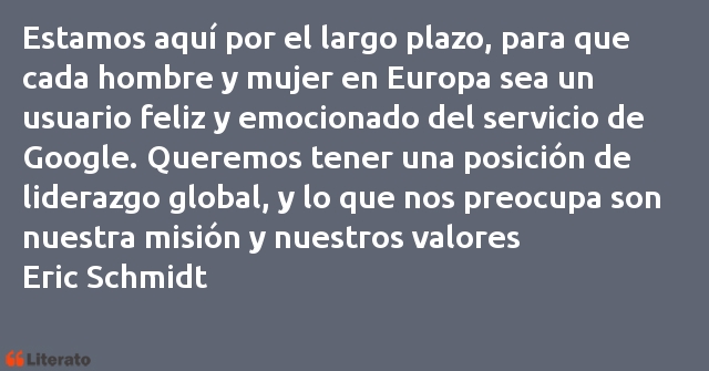 Frases de Eric Schmidt