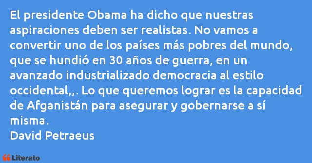 Frases de David Petraeus