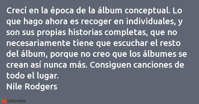 Frases de Nile Rodgers