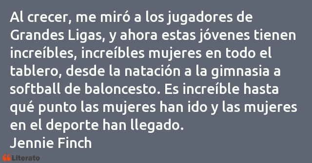 Frases de Jennie Finch