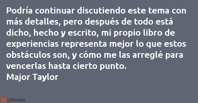 Frases de Major Taylor