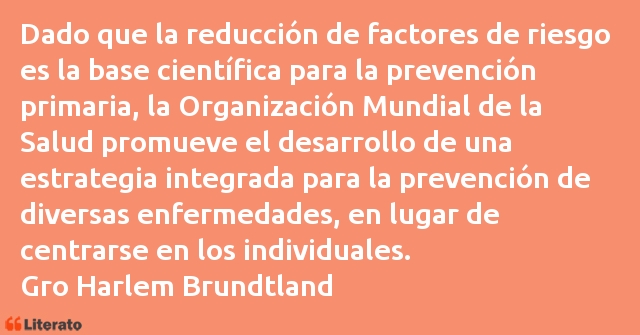 Frases de Gro Harlem Brundtland