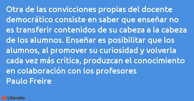 Frases de Paulo Freire