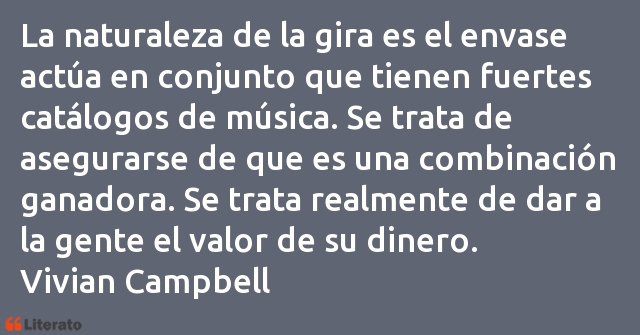 Frases de Vivian Campbell