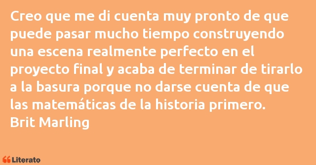 Frases de Brit Marling