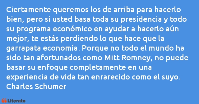 Frases de Charles Schumer