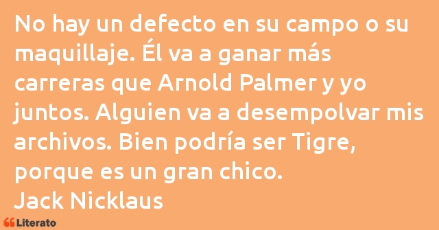 Frases de Jack Nicklaus