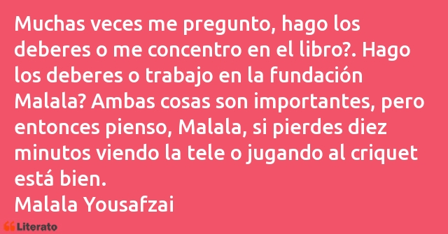 Frases de Malala Yousafzai