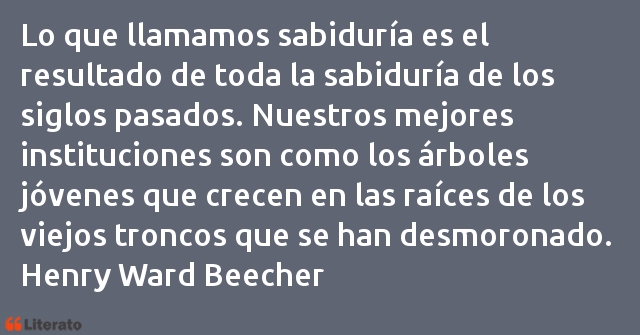 Frases de Henry Ward Beecher