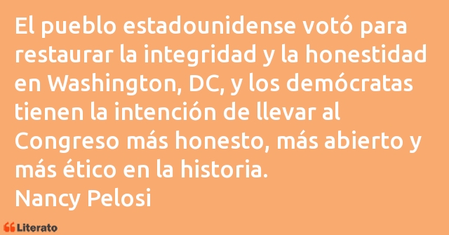 Frases de Nancy Pelosi