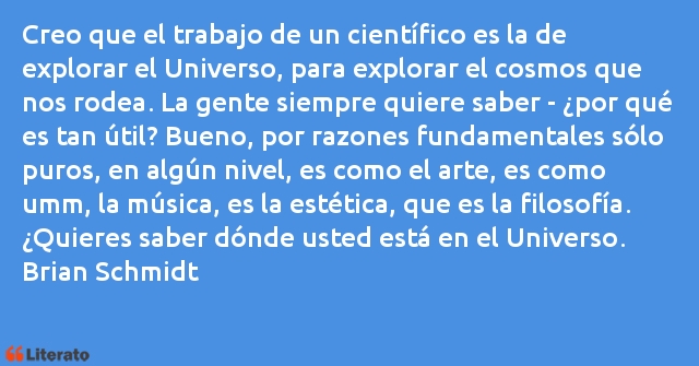 Frases de Brian Schmidt