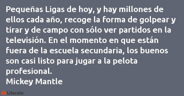 Frases de Mickey Mantle