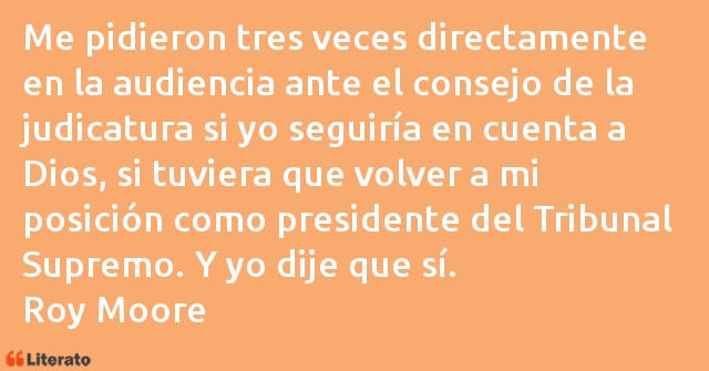 Frases de Roy Moore