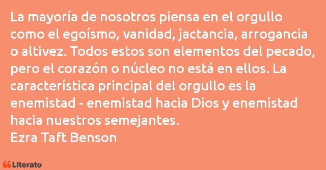 Frases de Ezra Taft Benson