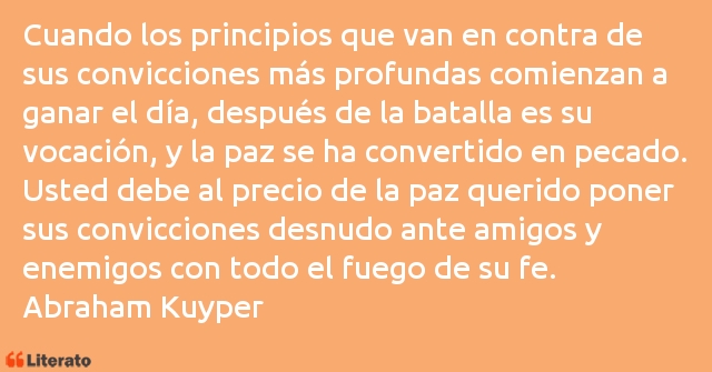 Frases de Abraham Kuyper