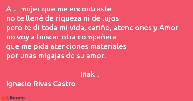 Frases de Ignacio Rivas Castro