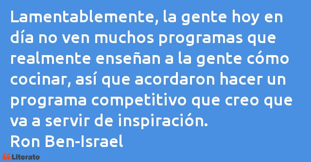 Frases de Ron Ben-Israel