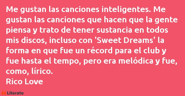 Frases de Rico Love