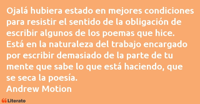 Frases de Andrew Motion