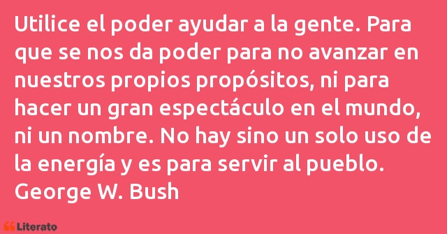 Frases de George W. Bush