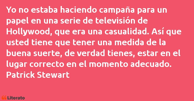 Frases de Patrick Stewart