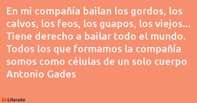 Frases de Antonio Gades