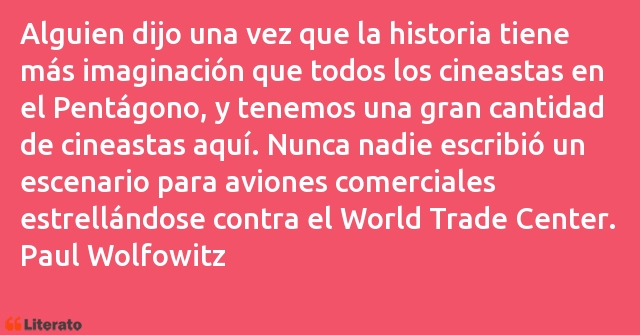 Frases de Paul Wolfowitz