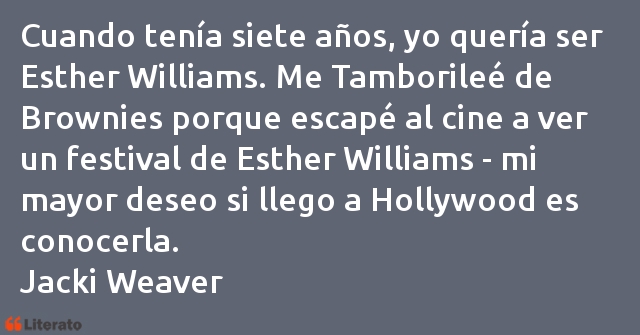 Frases de Jacki Weaver